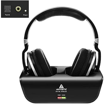 Wireless Headphones For Tv Watching With Optical Artiste Adh300 24ghz Digital Wireless Tv Headphones 100ft Distance Rechargeable For Tvpcphone