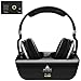 Wireless Headphones for TV Watching with Optical, ARTISTE ADH300 2.4GHz Digital Wireless TV Headphones, 100ft Distance Rechargeable for TV/PC/Phone (Black with Optical)
