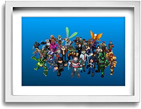 Nine9er Roblox Avatar 12"x16" Wood Frame Wall Decor Canvas Printed for Living Room Bedroom
