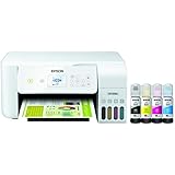 Epson EcoTank ET-2720 Wireless Color All-in-One Supertank Printer with Scanner and Copier - White