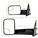 SCITOO Towing Mirrors fit for Dodge for Ram Exterior Accessories Mirrors fit 02-08 for Ram 1500 03-09 for Dodge for Ram 2500 3500 Blind spot mirror Telescoping Features (02-08 power heated mirrors)