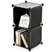 C&AHOME Cube Storage, 2-Cube Organizer Units, Plastic Closet Storage Shelves, DIY Book Shelf, Modular Bookcase, Cabinet Ideal for Bedroom, Living Room, Home Office, 12.4