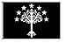 Fyon Large Gondors flag from J. R. R. Tolkiens Middle-earth Flag 3X5Ft