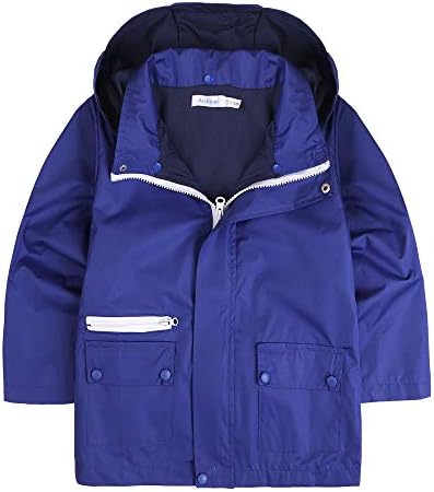 Teaio Boys Girls Hooded Waterproof Jackets Light Windbreaker Outwear Raincoat
