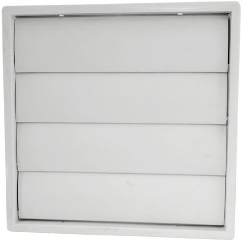 5 X 6" 150MM Extractor Fan Gravity Flappy Grille Grill External Wall Air Vent Ventilation White Plastic