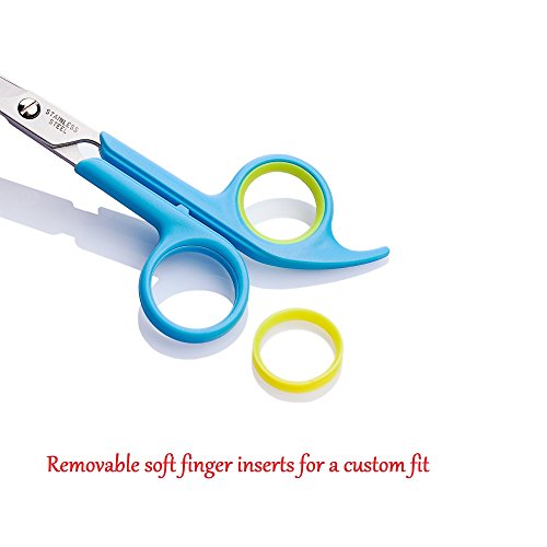 ZIWETO-PETS-Premium-Quality-Grooming-Scissors-Set-for-Dog-and-Cats-2-Piece-Set-Incudes-Cutting-Shear-and-Thinning-Shear-65-inch-with-Rounded-tips