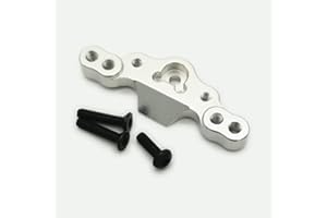 EPTNNASO Aluminum Front Camber Block Front Upper Arm Tie Rod Mount Silver for Losi 1/18 Mini-T 2.0 Mini-B LOS214005