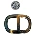 Marycrafts Buffalo Horn Scarf Ring Curved Shawl Ring Scarf Rings For Women 3