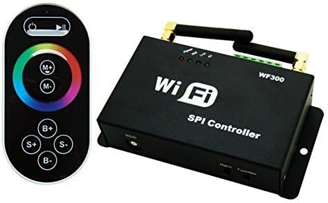 KiwiLighting DC5~24V WF300 LED-WIFI SPI Controller RF Wireless Remote Control for 6803 Dream Color RGB LED Strip Light