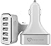 Car Charger: Stalion 5-Port Multiple USB Rapid Travel Adapter for iPhone 6 6s 7 Plus Samsung Galaxy S7 S6 Edge+ GPS Smartphones & Tablets (White)