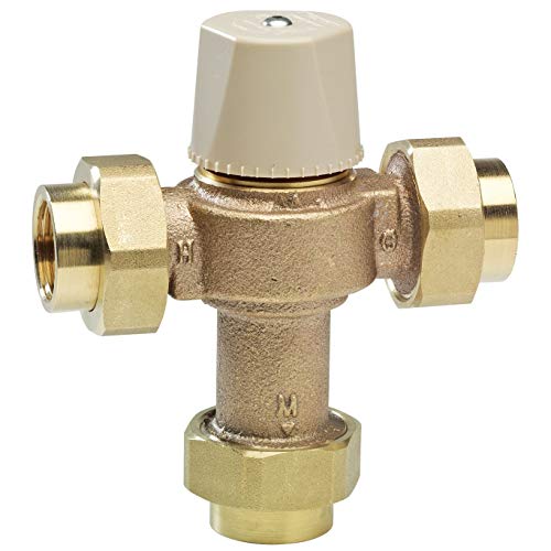Cash Acme TMV HG110-D Thermostatic Mixing Valve | 1/2" SharkBite Ends, Temperature Control For Water Systems