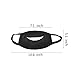 Teenitor Cotton Mask, Teeth Pattern Cute Unisex Cotton Blend Anti Dust Face Mouth Mask Black for Man Woman 4 pcs A Set