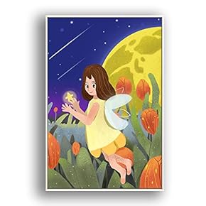 Framed Canvas Wall Art for Living Room, Bedroom Flow in The Dream Canvas Prints for Modern Home Decoration Ready to Hang - 16"x24" inches