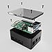anidees Aluminum Extra High Pi case for Raspberry Pi 4 Model B - Silver