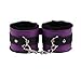SOFT-L Straps for Under Bed Restraints Bondage Play Fetish Fur Game Tie up Handcuffs Mattress Harness Things Blindfold Whips Kit Couples Women Men KL002,Purplethumb 2