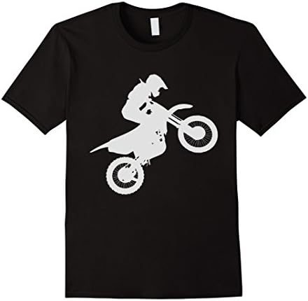 Mens Motorcross Silhouette T-Shirt Medium Black