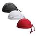 TESOON Sweat Wicking Skull Cap 3 Pack