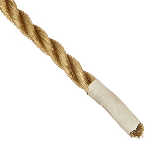 CORDAGE SOURCE Twisted Poly Rope, 1/4-Inch by 500-Feet, Tan