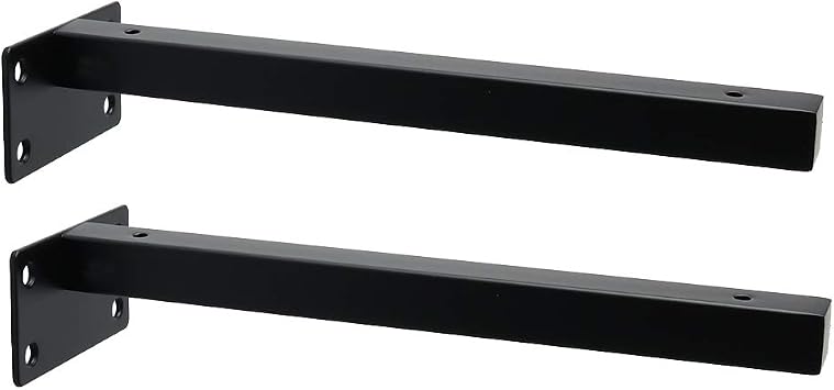 Sayayo Floating Shelf Bracket Invisible Hidden Heavy Duty Shelf Support For Concealed Wood Shelves Wall Mounted Stainless Steel Matte Black Finish 2 Pcs Ejt250b 2p Amazon Co Uk Diy Tools