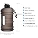 Homiguar Water Jug, Half Gallon Large Water Bottle, 75oz 2.2L BPA-Free Water Bottle, Dishwasher Safe, Leakproof