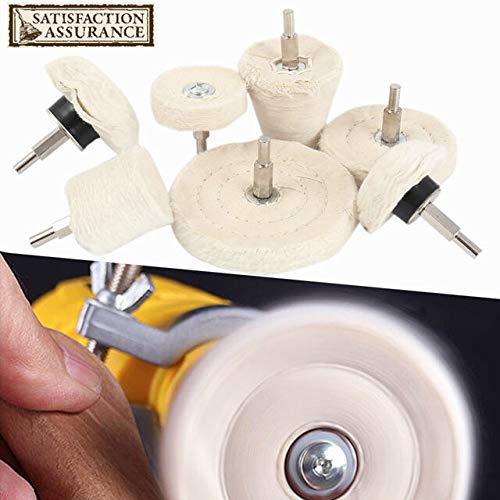 10 Pcs Polishing Wheel for Drill, Buffing Wheel Kits with 1/4 inches