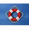 Vibrant-Red-Decorative-Lifering-With-White-Bands-6-Life-Preserver-Decoration Vibrant-Red-Decorative-Lifering-With-White-Bands-6-Life-Preserver-Decoration