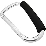 QY Silver Color 6.25 Inches Outsize D Shape Biner Carry Handle Hook Clip Snap Multiple Use Hook