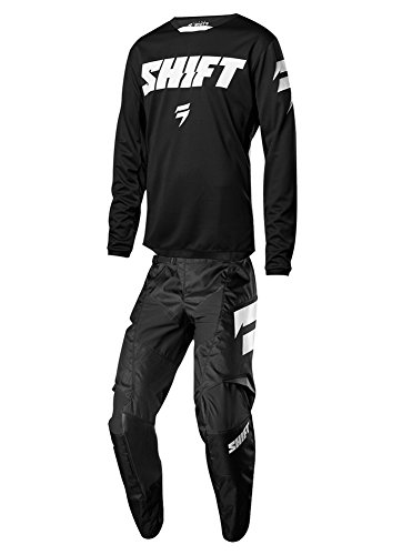 Shift Racing 2018 Youth White Label Ninety Seven Combo Black Jersey Pants Riding Gear Dirtbike MX ATV Offroad