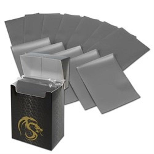 (1) Gray BCW Deck Guard Pack - Trading Card Sleeves - 80 Sleeves per Pack - BCW-DGM80-GRY