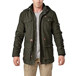 CRYSULLY Men's Winter Fleece Warm Stylish Classic