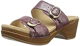 Dansko Women's Sophie Flat Sandal, Rose Iridescent, 40 EU/9.5-10 M US