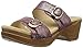 Dansko Women's Sophie Flat Sandal, Rose Iridescent, 40 EU/9.5-10 M US