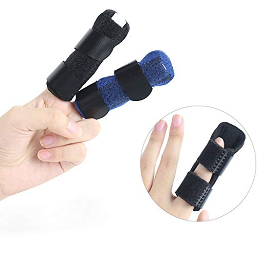 MILIMIEYIK Trigger Finger Splint, Support Brace for Straightening Curved, Bent, Locked and Stenosing Tenosynovitis Hands Black - Thumbnail 2