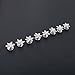 Yantu 10pcs Clear Crystal Snowflake Bridal Hair Pins Swirl Hair Twists Coils Spirals Hair Pin Clip Accessories