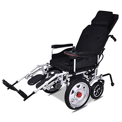 SISHUINIANHUA Electric Wheelchair Carbon Steel Material Intelligent Folding Powerful Safe Dual Silent Motor Electromagnetic Vehicle System Durable Wheelchair for Disabled Elderly - Thumbnail 7