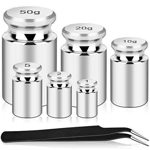 Gram Calibration Weight 1g 2g 5g 10g 20g 50g, HNYYZL 6Pcs Precision