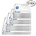 BRAMBLE 20 Pack Vacuum Storage Bags, Space Saver Bags (2 Jumbo/5 Large/5 Medium/8 Small) Compression Storage Bags for Comforters & Blankets, Vacuum Sealer Bags for Clothes Storage, Hand Pump Included