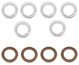 Bolt Motorcycle Hardware (DPWM12.20-10) M12 x 20mm Drain Plug Washer, (Pack of 10)