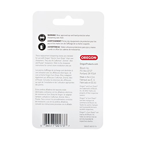 Oregon 28841 7/32Inch Chainsaw Replacement Sharpening Stone (3Pack