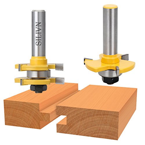 SILIVN Tongue and Groove Set, Router Bit Set, Wood Door Flooring 3