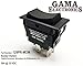 GAMA Electronics 30 Amp Rocker Switch Polarity Reverse DC Motor Control Momentary On - Off - Momentary On