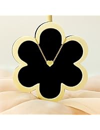 Bridesmaid Gifts - Collar con colgante de corazón flotante (chapado en oro de 24 quilates, 16.0 in + extensión de 2.0 in)