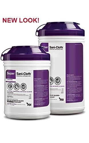 PDI Professional Disposables Q55172-CS Super Sani-Cloth Large 160/Pk Case Pack 12/Cs - //medicalbooks.filipinodoctors.org