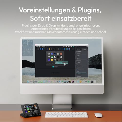 ULANZI D200X 8-in-1 Stream Controller with 3 Knobs 14 LCD Macro Keys, Stream Deck with USB-C Docking Station, 4K HDMI, Audio Port, Compatible with Mac/Windows, for OBS/Streaming/Editing/Photography