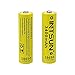 Intsun 2pcs 3.7V 18650 3400mah Rechargeable Li-ion Battery with PCB and 18650 battery Charger for LED Flashlight, Headlamps, search light lamp, etc