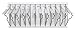 Adir Office Pivot Wall Rack with Hangers for Blueprints - Plans, White