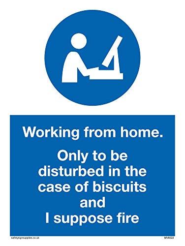 Arbeiten von zu Hause Nur zu stören bei Keksen und ich vermute Feuer