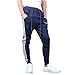 Mooncolour Men's Casual Slim Fit Jogging Harem Pants (Navy, M)