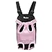 Pawaboo Pet Carrier Backpack, Adjustable Pet Front Cat Dog Carrier Backpack Travel Bag, Legs Out, Easy-Fit for Traveling Hiking Camping for Small Medium Dogs Cats Puppies, Small, Pink