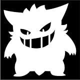 Pokemon Gengar WHITE Vinyl Car/Laptop/Window/Wall Decal